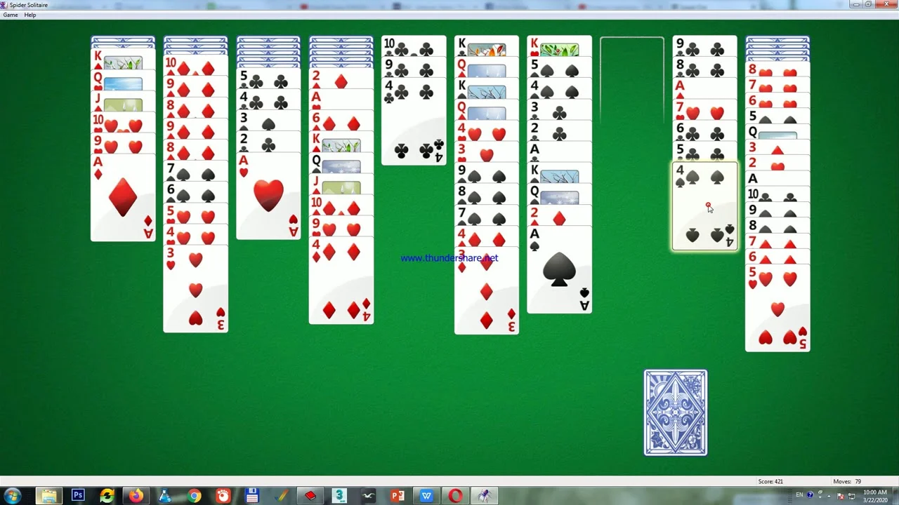 Free full screen spider solitaire