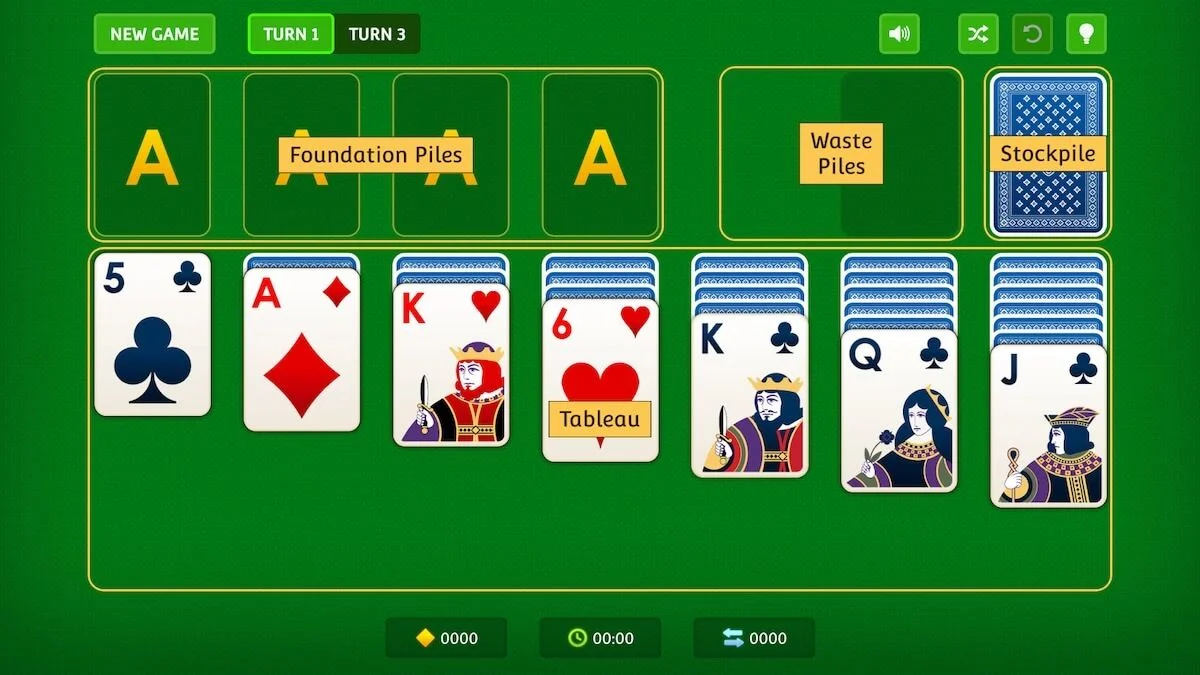 Solitaire card games